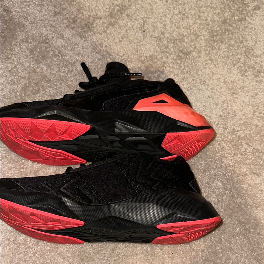 Puma Black and Orange Athletic Shoes